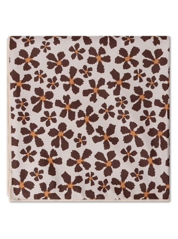 Swim Essentials Strandlaken "Wild Flower" beige/bruin - (L)180 x (B)180 cm