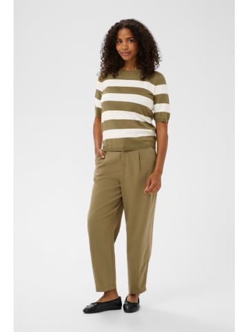 Kaffe Trui kaki/crème