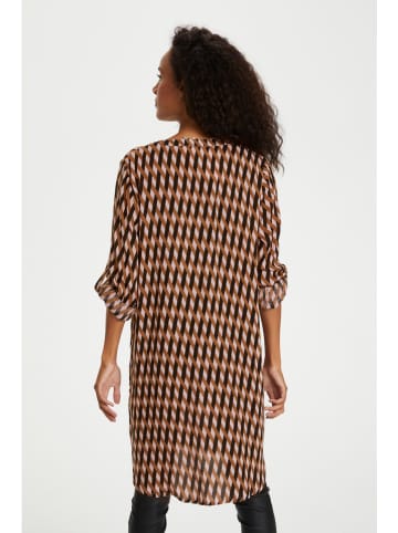 Kaffe Jurk bruin/zwart
