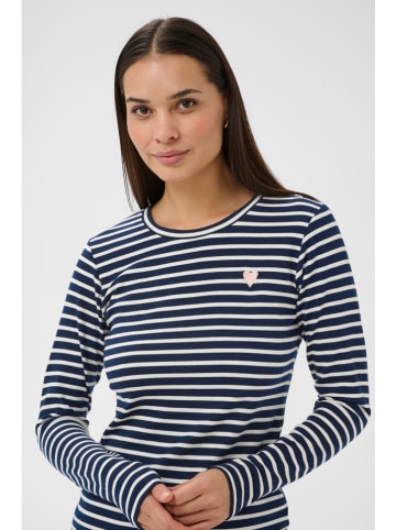 Kaffe Longsleeve in Dunkelblau