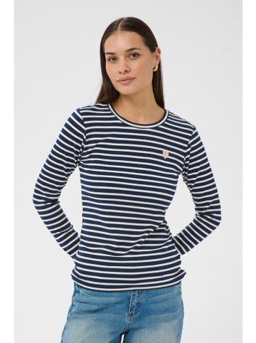 Kaffe Longsleeve in Dunkelblau