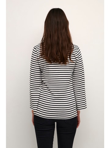 Kaffe Longsleeve "Liddy" in Schwarz/ Weiß