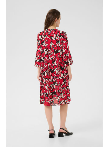 Kaffe Jurk rood/zwart
