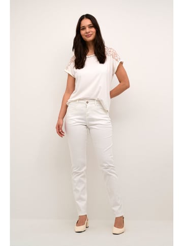 Cream Dżinsy - Slim fit - w kolorze białym