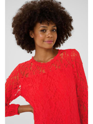 Cream Kleid in Rot