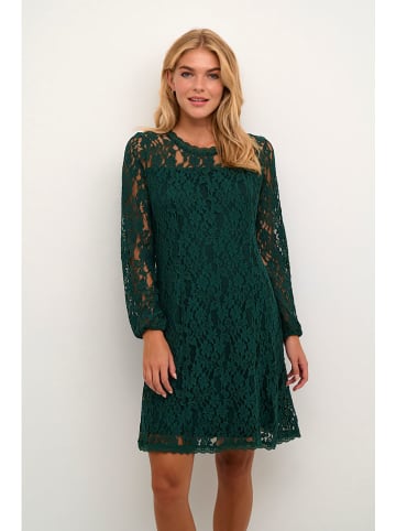 Cream Kleid in Grün