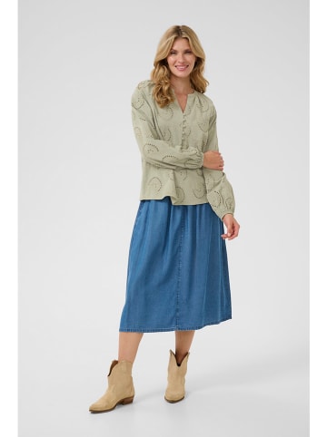 Cream Bluse in Khaki