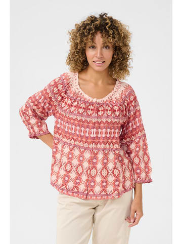 Cream Bluse Rot/ Creme