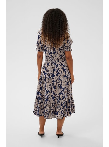 Cream Jurk donkerblauw/beige