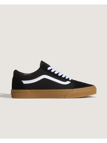 Vans Leder-Sneakers "Old Skool" in Schwarz