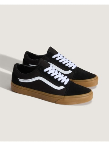 Vans Leder-Sneakers "Old Skool" in Schwarz