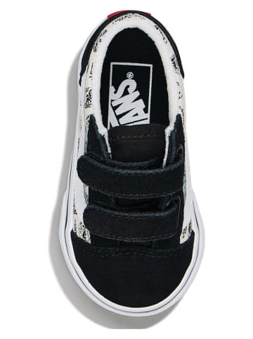 Vans Skórzane sneakersy "Old Skool V" w kolorze biało-czarnym