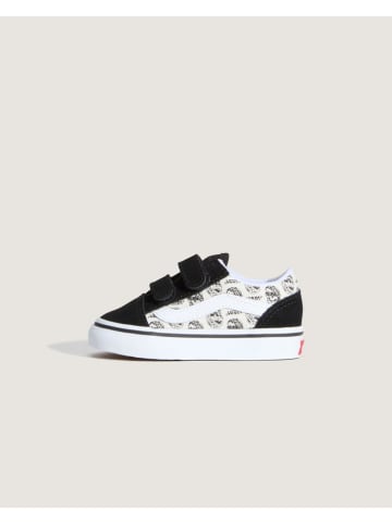 Vans Skórzane sneakersy "Old Skool V" w kolorze biało-czarnym