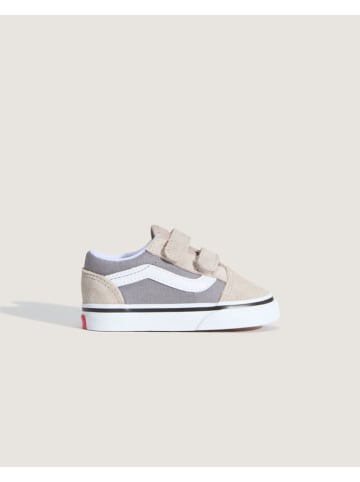 Vans Leder-Sneakers "Old Skool V" in Grau