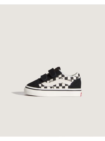Vans Skórzane sneakersy "Old Skool V" w kolorze biało-czarnym