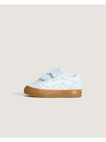 Vans Leder-Sneakers "Old Skool V" in Hellblau