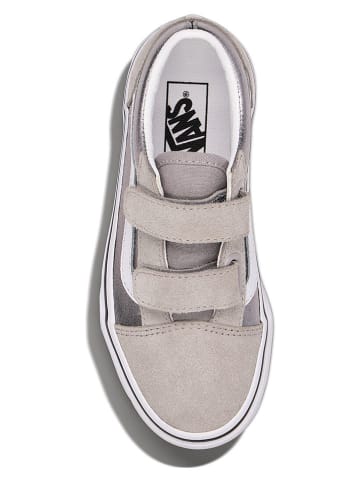 Vans Leren sneakers "Old Skool V" grijs/zilverkleurig