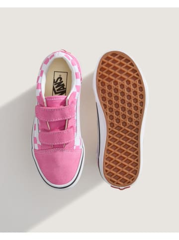 Vans Leder-Sneakers "Old Skool V" in Pink