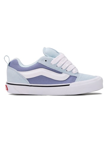 Vans Skórzane sneakersy "Knu Skool" w kolorze błękitnym