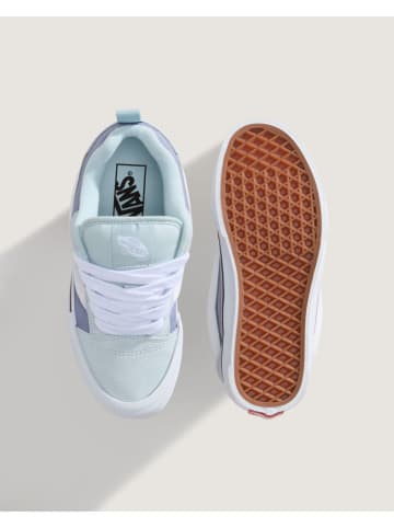 Vans Leder-Sneakers "Knu Skool" in Hellblau