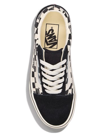 Vans Leren sneakers "Old Skool" wit