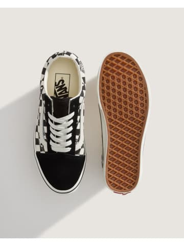 Vans Leder-Sneakers "Old Skool" in Weiß