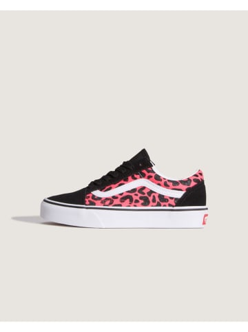 Vans Leren sneakers "Old Skool" zwart/roze