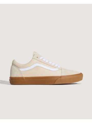 Vans Leder-Sneakers "Old Skool" in Beige