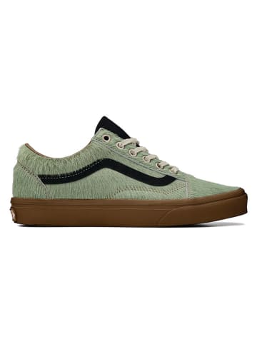 Vans Leder-Sneakers "Old Skool" in Grün