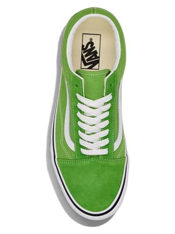 Vans Skórzane sneakersy "Old Skool" w kolorze zielonym