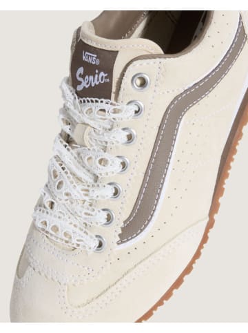 Vans Leder-Sneakers "Super Lowpro" in Beige