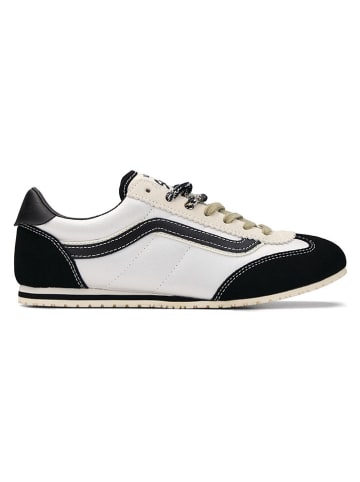 Vans Leder-Sneakers "Super Lowpro" in Weiß/ Schwarz