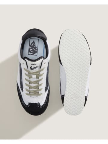 Vans Leder-Sneakers "Super Lowpro" in Weiß/ Schwarz