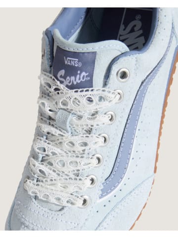 Vans Leder-Sneakers "Super Lowpro" in Hellblau
