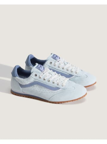 Vans Leder-Sneakers "Super Lowpro" in Hellblau