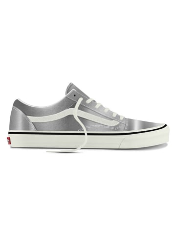 Vans Leder-Sneakers "Old Skool" in Silber