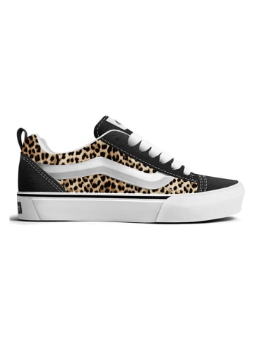 Vans Leder-Sneakers "Knu Skool" in Beige/ Schwarz