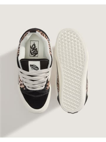 Vans Leder-Sneakers "Knu Skool" in Beige/ Schwarz