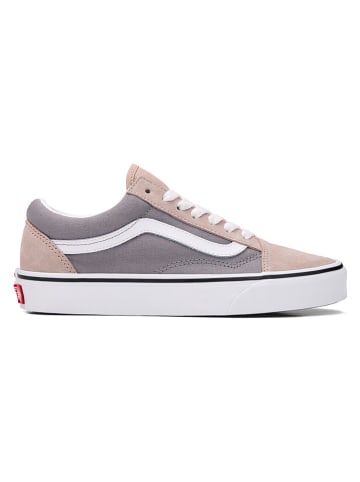Vans Leder-Sneakers "Old Skool" in Rosa/ Lila
