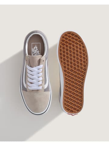 Vans Leder-Sneakers "Old Skool" in Rosa/ Lila