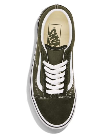 Vans Leder-Sneakers "Old Skool" in Khaki