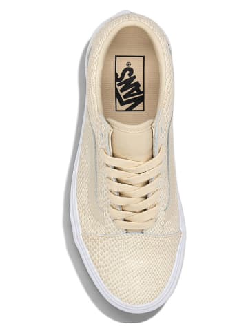 Vans Leder-Sneakers "Old Skool" in Beige