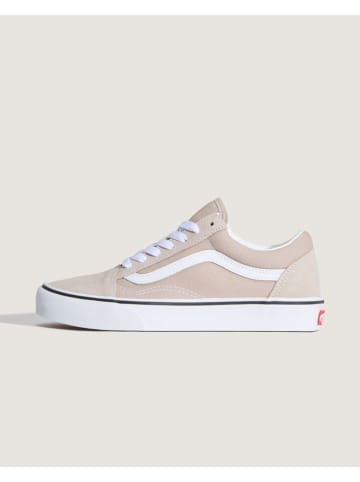 Vans Leder-Sneakers "Old Skool" in Beige