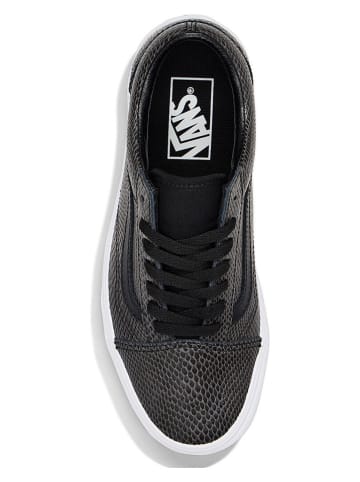 Vans Skórzane sneakersy "Old Skool" w kolorze czarnym