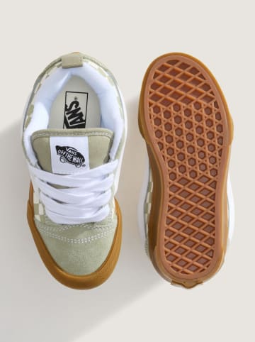 Vans Skórzane sneakersy "Knu Skool" w kolorze zielonym