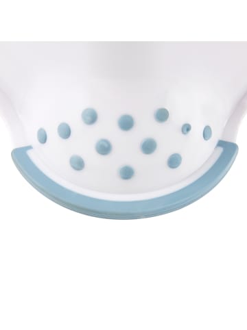 keeeper Hocker "Peppa" w kolorze błękitno-białym - 40 x 21 x 37 cm