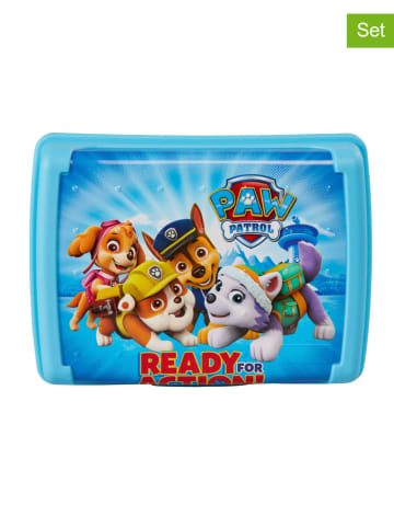 keeeper Pojemniki (2 szt.) "Paw Patrol" w kolorze niebiesko-błękitnym na lunch - 1 l