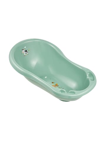keeeper Babybadewanne "Funny farm" in Grün - (L)84 x (B)49 x (H)29 cm