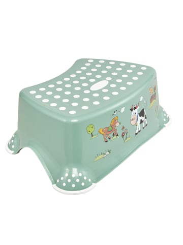 keeeper Opstapkruk "Funny Farm" groen - (B)40,5 x (H)14 x (D)29 cm