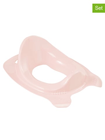 keeeper 2er-Set: Kindertoilettensitze "Pure" in Rosa - (L)37 x (B)28 x (H)14 cm